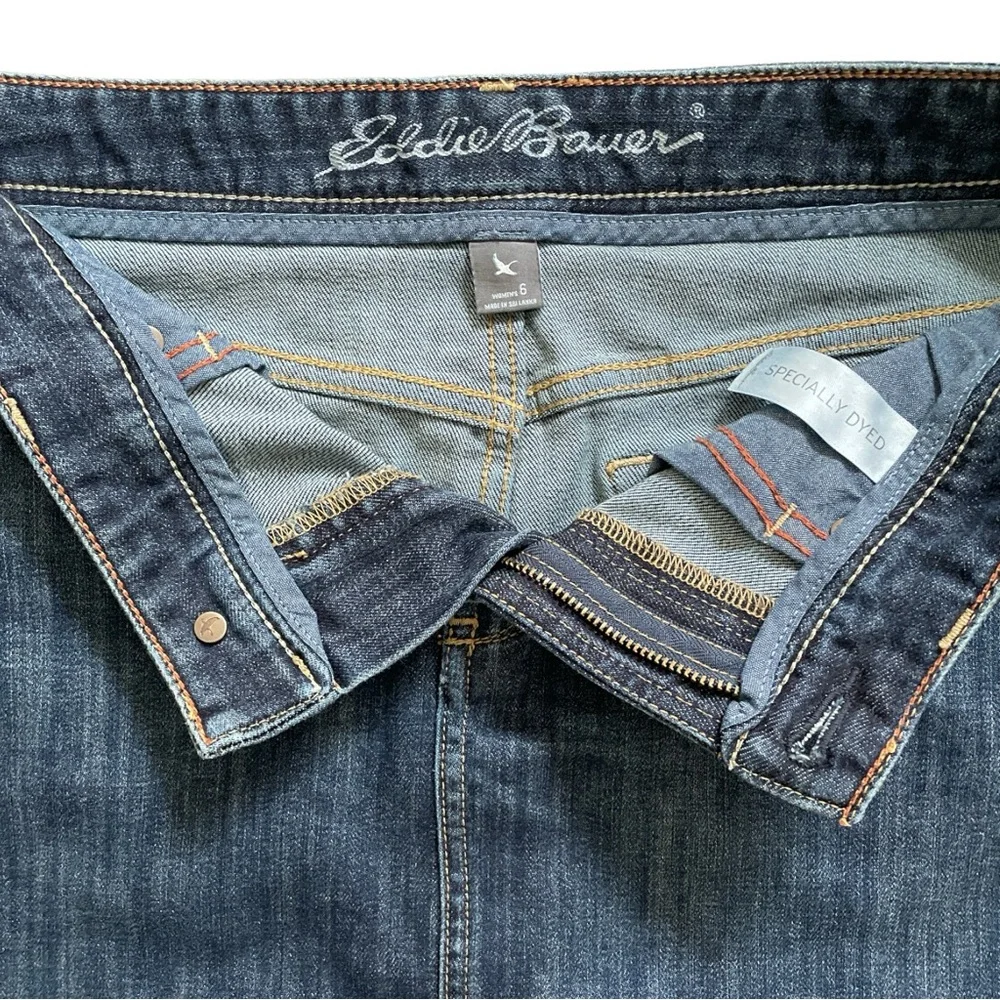 Eddie Bauer Blue Denim Mini Skirt, Blue Jeans Skirt size 6 - Picture 3 of 6